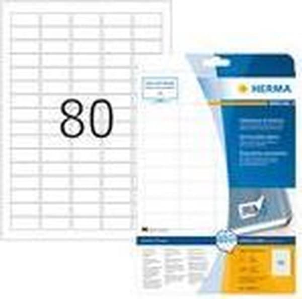 Private label Herma 10003 Movable Label 35,6x16,9 Hvid - 2000 labels