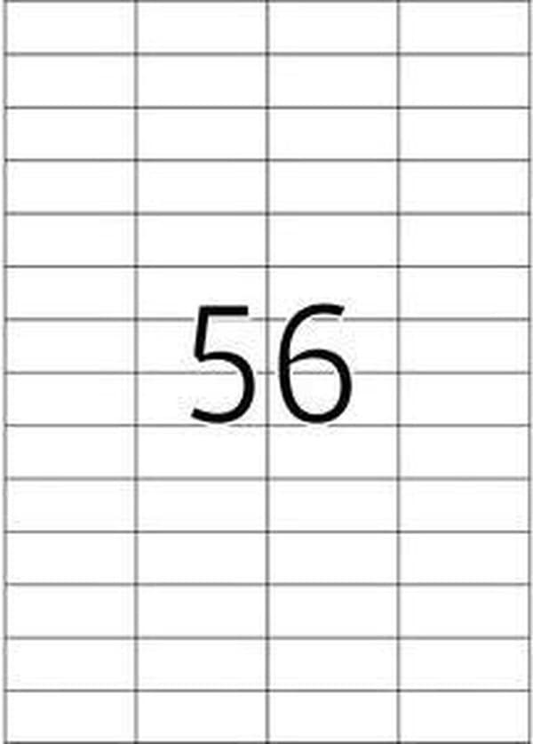 Herma Labels vit 52,5x21,2 avtagbar SuperPrint 1400 st.