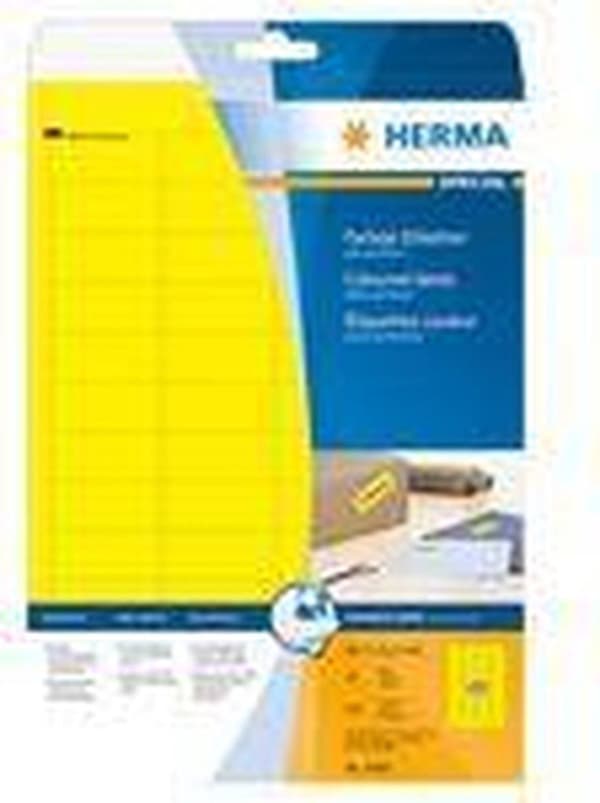 HERMA Etiketter gul 45,7x21,2 A4 960 st.