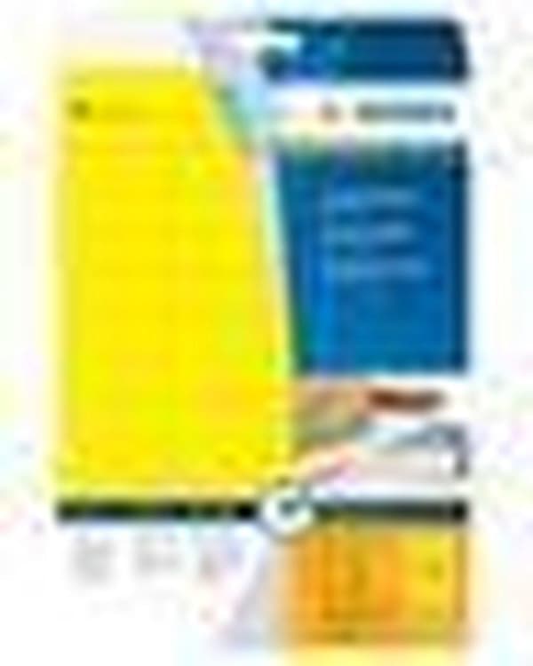 HERMA Etiketter gul 45,7x21,2 A4 960 st.