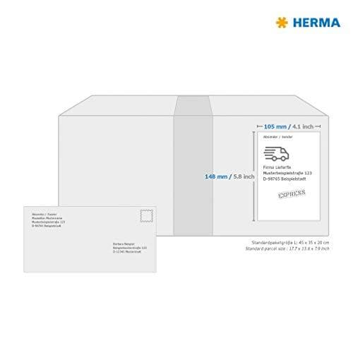 HERMA 4562 Farvede etiketter DIN A4 aftagelige (105 x 148 mm, 20 ark, papir, mat) selvklæbende, printbare, aftagelige og genklæbende farvede etiketter