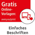 Miniatyrbild 6 av 6: Avery - polyester - matt - permanent lim - silver - A4 (210 x 297 mm) 8 etikett(er)