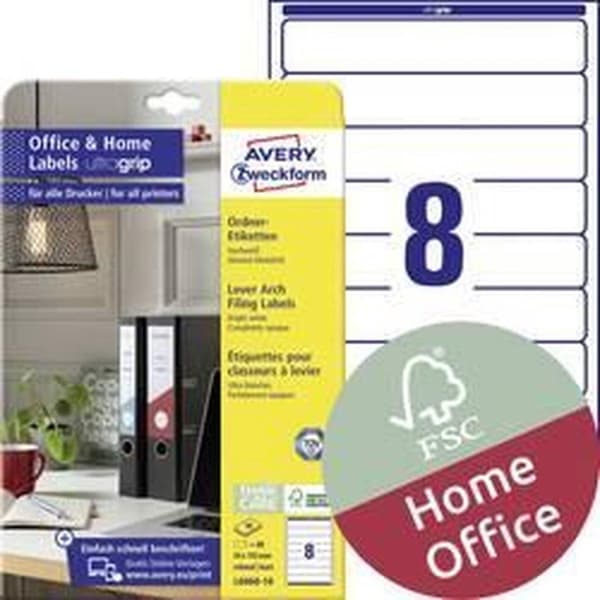 Avery File Label Zweckform 192 X 34 Mm Pap 80 Stk