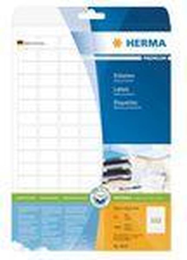HERMA Etiketter vit 25,4x16,9 Premium A4 2800 st.