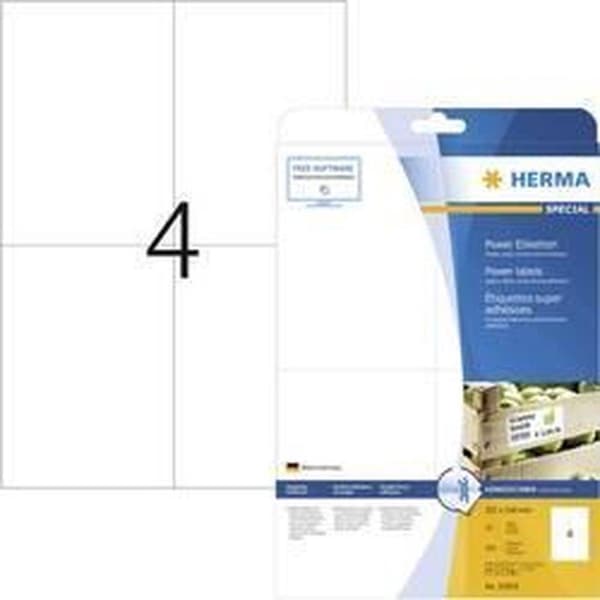 HERMA Etiketter A4 vit 105x148 mm ytterkant 100 st.