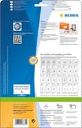 Miniatyrbillede 5 af 7: HERMA premium labels hvid 70X42,3mm 10 ark A4 210 stk.