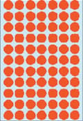 Miniatyrbillede 2 af 4: HERMA 2232 Universaletiketter rød 13 mm rund Papir 2464 St.