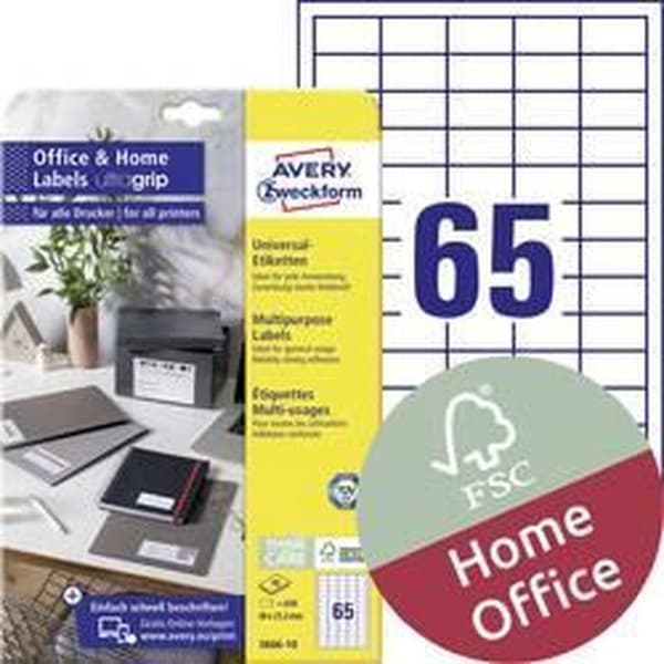 Avery Labels Zweckform 38 X 21,2 Mm Papir 650 stk