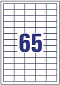Miniatyrbillede 2 af 4: Avery Labels Zweckform 38 X 21,2 Mm Papir 650 stk