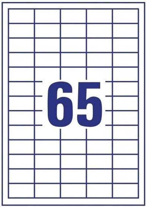 Avery Labels Zweckform 38 X 21,2 Mm Papir 650 stk