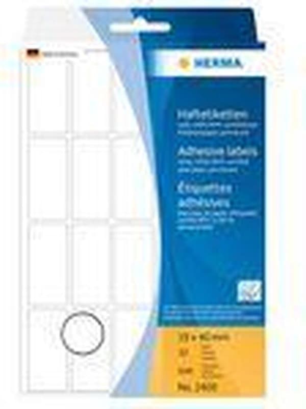 HERMA 2400 Universaletiketter hvid 19x40 mm Papir mat 640 stk.