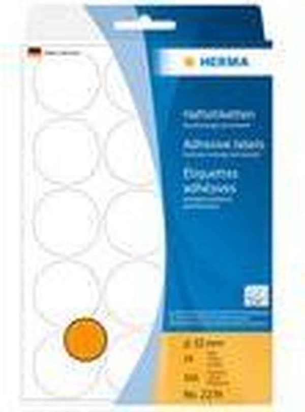 Yksityinen merkki Herma 2274 Etiketti Pyöreä 32mm Fluoresoiva Oranssi - 360 Tarrat