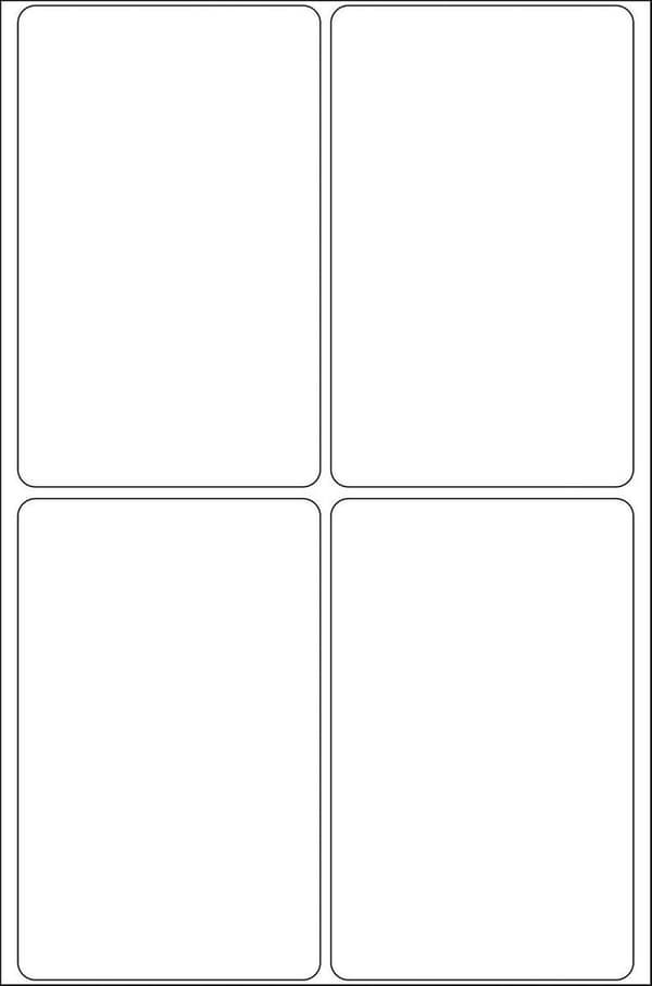 Herma multifunktion. etiket. hvid 52x82 32 ark 111x170 96 stk 2490
