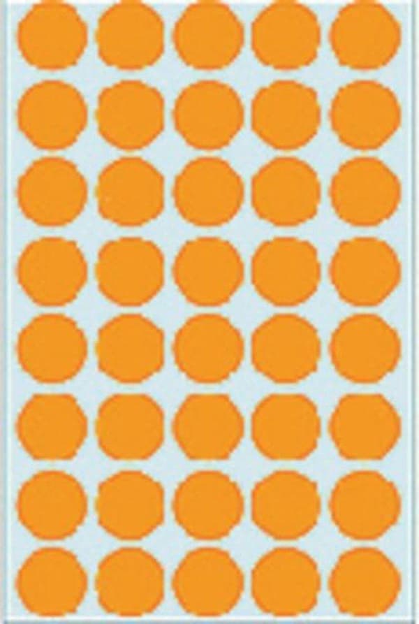 Herma 2254 Label Ø19mm Fluorescerende-Orange - 960 stk.