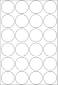 Miniatyrbild 4 av 6: HERMA Vielzweck etiketter vita 25 mm runda Papper 768 St.