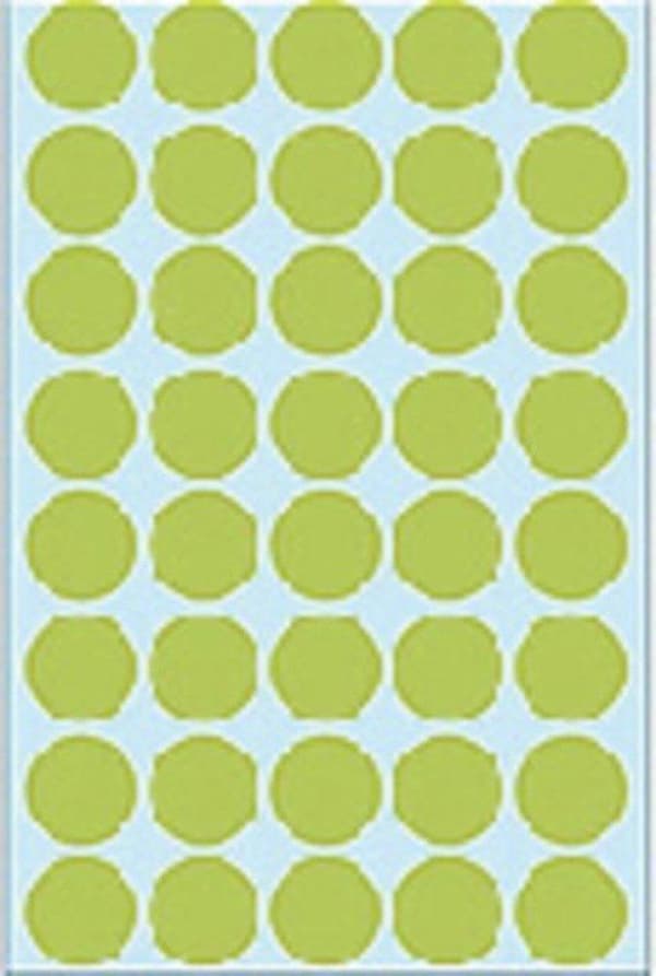 Herma 2255 Universum. etikett skrivbord. grön Ø19mm. 32 ark 1280 st.