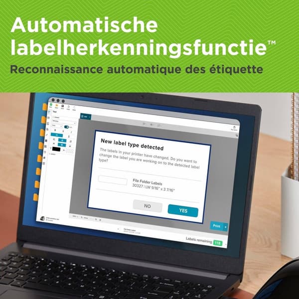 DYMO LabelWriter 550 -tarratulostin ja -tarrat | 2 x monitoimiset LW-tarrat (yhteensä 1320) | 1 x LW-käyntikorttitarrat (300 per rulla) | Kestävät LW-