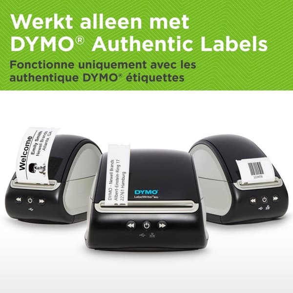 DYMO LabelWriter 550 -tarratulostin ja -tarrat | 2 x monitoimiset LW-tarrat (yhteensä 1320) | 1 x LW-käyntikorttitarrat (300 per rulla) | Kestävät LW-