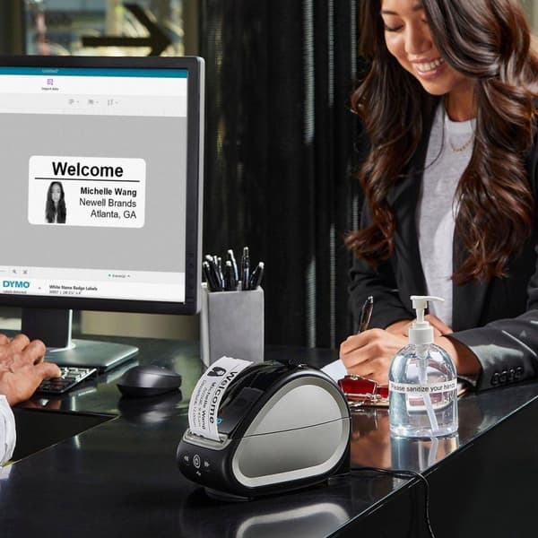 DYMO LabelWriter 550 -tarratulostin ja -tarrat | 2 x monitoimiset LW-tarrat (yhteensä 1320) | 1 x LW-käyntikorttitarrat (300 per rulla) | Kestävät LW-