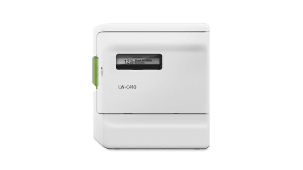 Epson LabelWorks LW-C410 - etikettskrivare - termisk överföring - rulle (1,8 cm) - 180 dpi - upp till 9 mm/sek. - Bluetooth - skärare - vit (C51CF4810