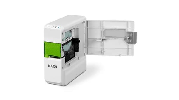 Epson LabelWorks LW-C410 - etikettskrivare - termisk överföring - rulle (1,8 cm) - 180 dpi - upp till 9 mm/sek. - Bluetooth - skärare - vit (C51CF4810