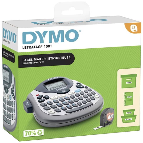 DYMO LetraTag LT-100T Märkmaskin Lämplig för tejp: LT 12 mm