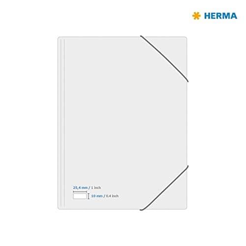 HERMA universaletiketter genbrug, 25,4 x 16 mm, 20 ark hvid, selvklæbende, printbar, permanent klæbende - 1 stk (10700)