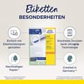 Miniatyrbillede 2 af 6: AVERY Zweckform universaletiketter, 70 x 36 mm, 50 + 15 ark hvid, med ultragrip teknologi, kant i top og bund, - 1 stk (6602)