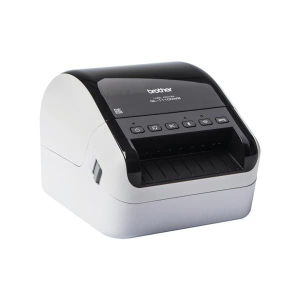 Brother QL-1110NWBc - etikettskrivare - direkt termisk - rulle (10,36 cm) - 300 x 300 dpi - upp till 68 etiketter/min. - USB, LAN, Wi-Fi(n), Bluetooth