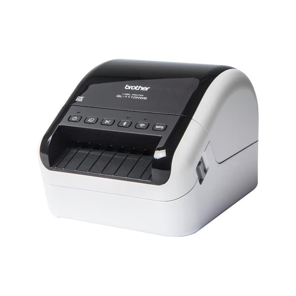 Brother QL-1110NWBc - etikettskrivare - direkt termisk - rulle (10,36 cm) - 300 x 300 dpi - upp till 68 etiketter/min. - USB, LAN, Wi-Fi(n), Bluetooth