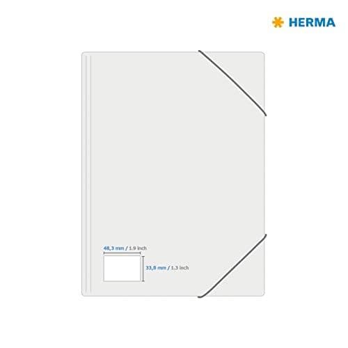 HERMA yleiskierrätystarrat, 48,3 x 33 mm, 20 arkkia valkoista, itseliimautuva, tulostettava, pysyvä liima - 1 kpl (10702)