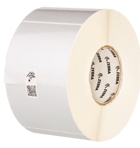 Label, Polyester, 51x25mm; Thermal Transfer, Z-Ultimate 3000T Silver, Permanent Adhesive, 76mm Core