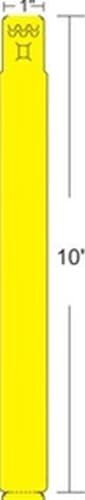 Wristband, Polypropylene, 1x10in (25.4x254mm); Direct thermal, Z-Band Fun, Adhesive closure, 1in (25.4mm) core, 350/roll, 4/box, Yellow