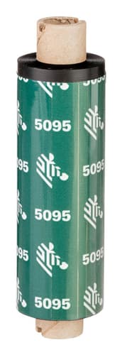 Resin Ribbon, 89mmx450m (3.5inx1476ft), 5095; High Performance, 25mm (1in) core, 6/box