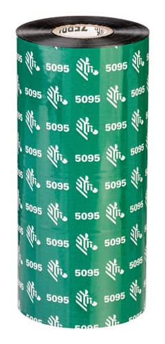 Resin Ribbon, 110mmx450m (4.33inx1476ft), 5095; High Performance, 25mm (1in) core, 6/box