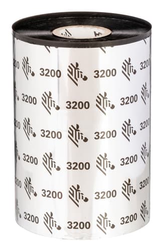 Wax/Resin Ribbon, 80mmx450m (3.15inx1476ft), 3200; High Performance, 25mm (1in) core, 6/box