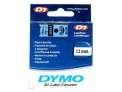 DYMO D1 Standard - Black on Blue - 12mm
