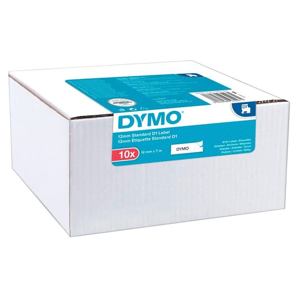 Dymo D1 Label 12 X7 M Vit