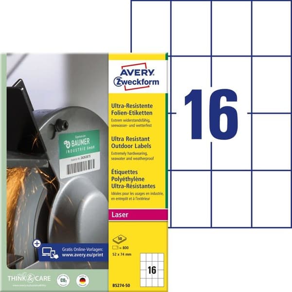 Professionell etikettmaskin - titrator Avery zweckform