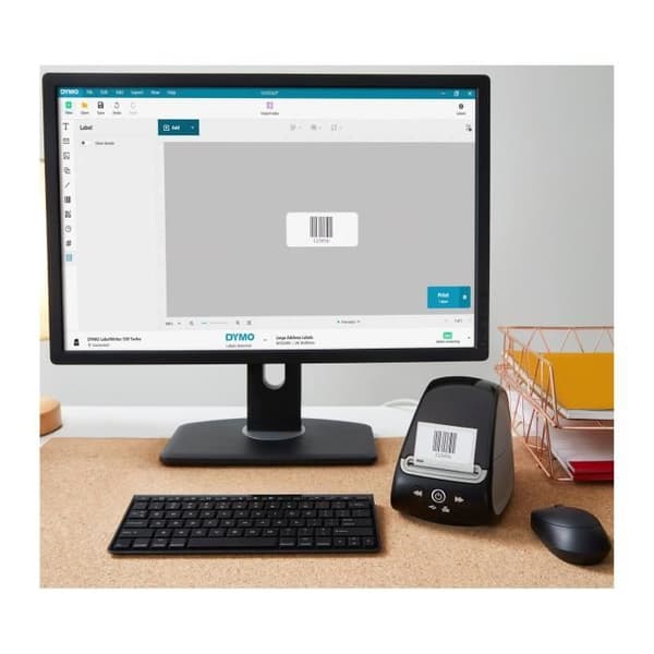 DYMO LabelWriter 550 Turbo, höghastighetsetikettskrivare, bläckfri, LAN-anslutning, PC/Mac, etikettigenkänning