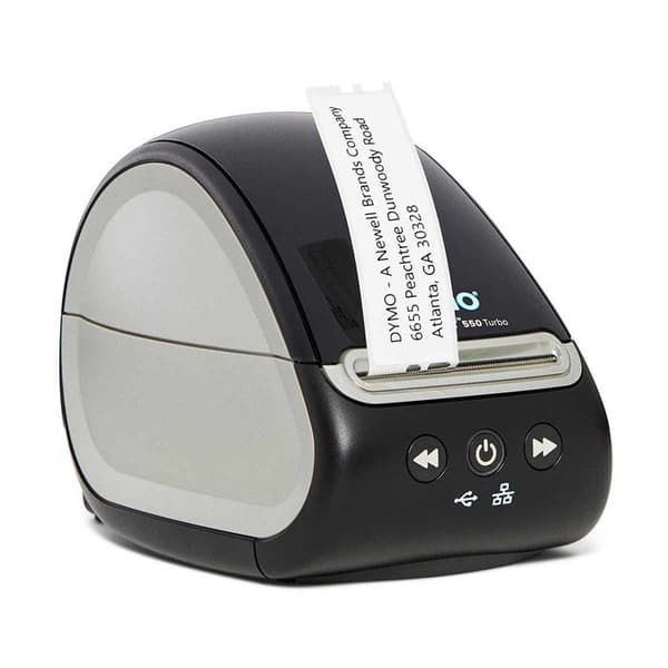 DYMO LabelWriter 550 Turbo, höghastighetsetikettskrivare, bläckfri, LAN-anslutning, PC/Mac, etikettigenkänning