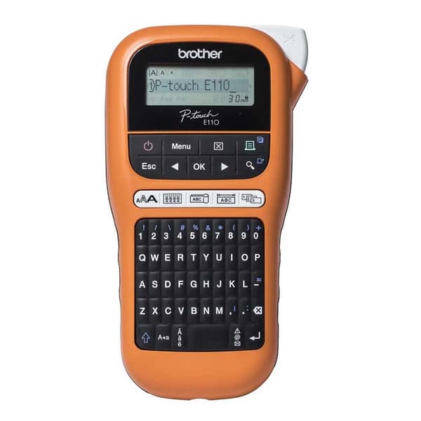 Brother Pte110 Mærker Sort, Orange