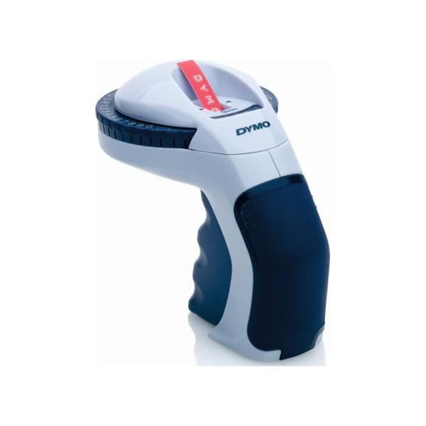 DYMO Omega - Kompakt, bärbar och lättanvänd etikettmaskin, levereras med 3D-tejp (9mm x 3m) (FR/DEU/EN) Blå