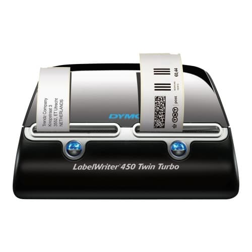 DYMO LabelWriter 450 Twin Turbo - etikettskrivare - svartvit - direkt termisk Svart, Silver
