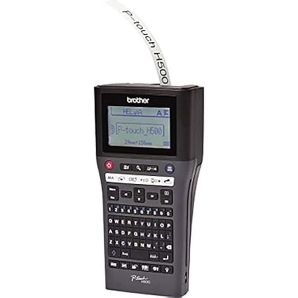 Etikettmaskin - BROTHER - P-Touch H500 - QWERTZ-tangentbord - USB-gränssnitt - Färg Svart