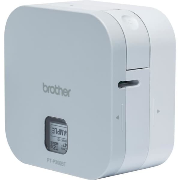 Compact Label Maker Cube - BROTHER PT-P300BT P-Touch Ansluts enkelt till smartphones och surfplattor upp till 12 mm Vit