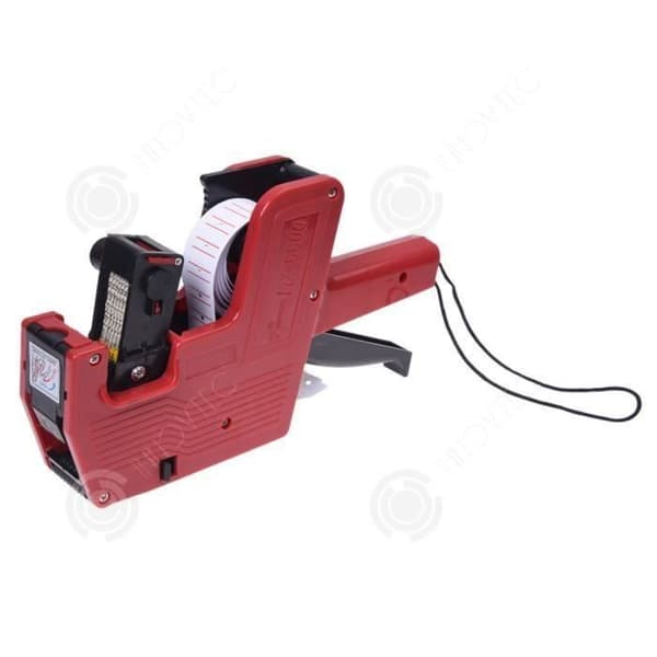 INN® MX-5500 - 8-siffrig EOS Prislapp Gun + 500 vita etiketter med röda linjer + 1 tum manuell pris Mac