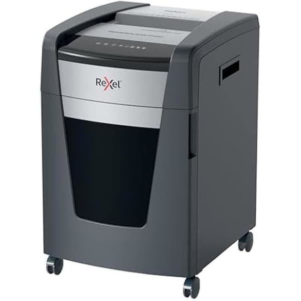 Dokumentförstörare - REXEL - XP418+ - Korsklipp P4 - Kapacitet 20-18 Ark - Korg 45L