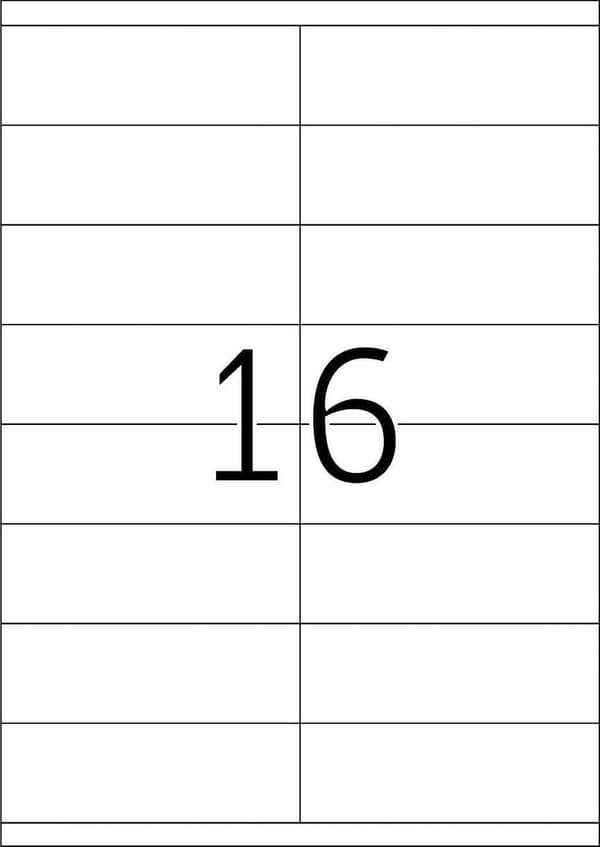 HERMA Labels hvid 105x35 SuperPrint 1600 stk. Hvid selvklæbende printeretiket