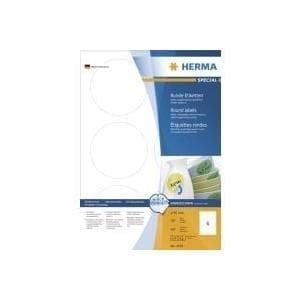 HERMA SuperPrint - selvklæbende etiketter - hvid - 84 mm rund - 600 stk. (4478)
